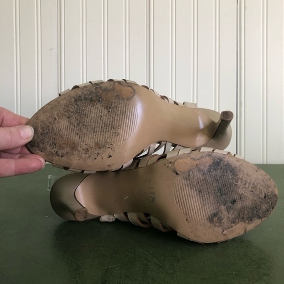 Guess KENNIE High Vamp Cage Heels in Neutral - Picture 7 of 7